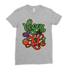vegan for life Ladies Fitted T-Shirt