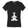 Yoga with Goat Women's V-Neck T-Shirt