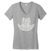 what in tarnation cowboy hat Women's V-Neck T-Shirt