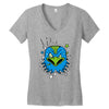 oiseau en colere Women's V-Neck T-Shirt