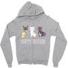 happy meowr Zipper Hoodie