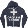 orgasm donor Zipper Hoodie