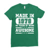 made in 1978 40 years of being awesome Ladies Fitted T-Shirt