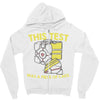 this test was a piece of cake Zipper Hoodie