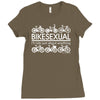 bikesexual i'll ride just about anything Ladies Fitted T-Shirt