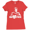 mac gyver schwarz Ladies Fitted T-Shirt