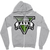 five logo Zipper Hoodie