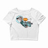 astronaut dog Crop Top