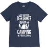 beer drinker camping!! V-Neck Tee