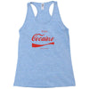 enjoy cocaine funny gray Racerback Tank
