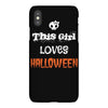 this girl loves halloween iPhoneX