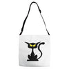 black cat Adjustable Strap Totes