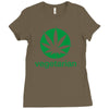 vegetarian sweet leaf Ladies Fitted T-Shirt