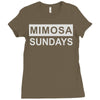 mimosa sundays brunch mens Ladies Fitted T-Shirt