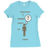 moment of thought Ladies Fitted T-Shirt