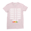 Love Is Love Ladies Fitted T-Shirt