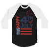 happy 4th of july 3/4 Sleeve Shirt