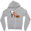 panda hug Zipper Hoodie