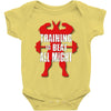train to beat all might Baby Onesie