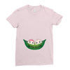 Two Peas In a Pod Twin Babies Ladies Fitted T-Shirt