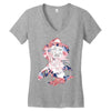 freddy krueger floral Women's V-Neck T-Shirt