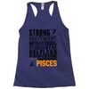 Strong Independent Motivated Pisces Racerback Tank