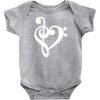 musik notes Baby Bodysuit