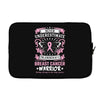 Never Underestimate The Strength Of A Breast Cancer Warrior Laptop sleeve