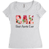 Bae Best Auntie Ever Women's Triblend Scoop T-shirt