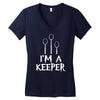 i am a keeper Women's V-Neck T-Shirt