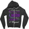 i love someone with pancreatic cancer to the moon &amp; back to infinity Zipper Hoodie