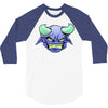 blue monster with horns 3/4 Sleeve Shirt