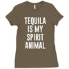 tequila is my spirit animal Ladies Fitted T-Shirt