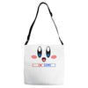 kirby gamer geek snes Adjustable Strap Totes