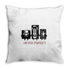 never forget casette diskette Throw Pillow