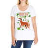 boxer wining Ladies Curvy T-Shirt