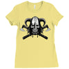 viking skull Ladies Fitted T-Shirt