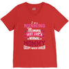 running mommy white V-Neck Tee