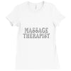 massage therapist Ladies Fitted T-Shirt
