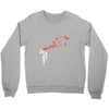 banksy headshot butterfly Crewneck Sweatshirt