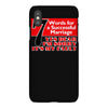funny  7 words for marriage, ideal gift, birthday present iPhoneX Case