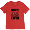exercise eggs are sides for bacon t shirt funny college tee shirt brea V-Neck Tee