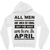 all men are created equal april Zipper Hoodie