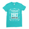 vintage made in 1987 perfectly aged a living legend Ladies Fitted T-Shirt