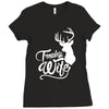 trophy wife deer Ladies Fitted T-Shirt