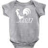 new year of the roosters 2017 Baby Onesie
