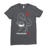 pregnant rex white and red color Ladies Fitted T-Shirt