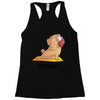 yoga pug exhale Racerback Tank