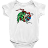 raphael meets mario Baby Onesie