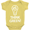think green Baby Onesie